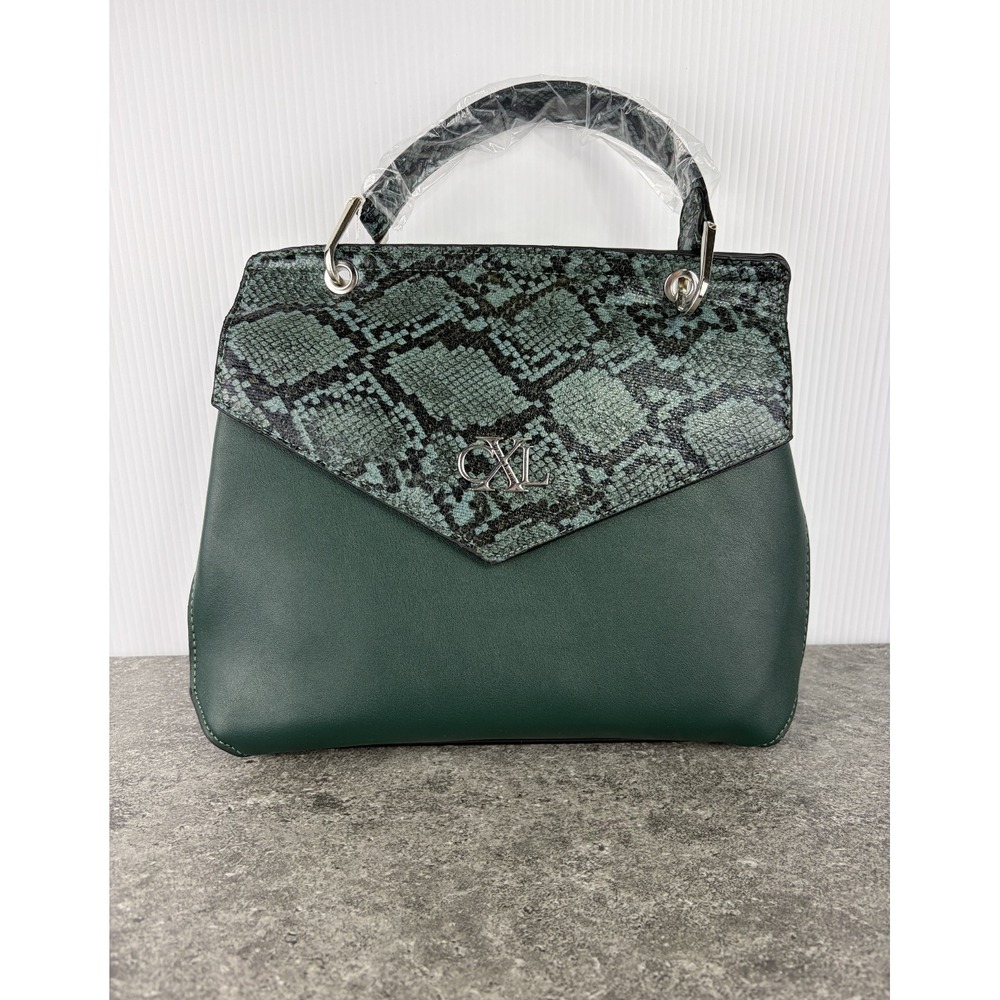 CXL Christian Lacroix Sable Prism Python Satchel Teal Handbag Crossbody Y2K Chic